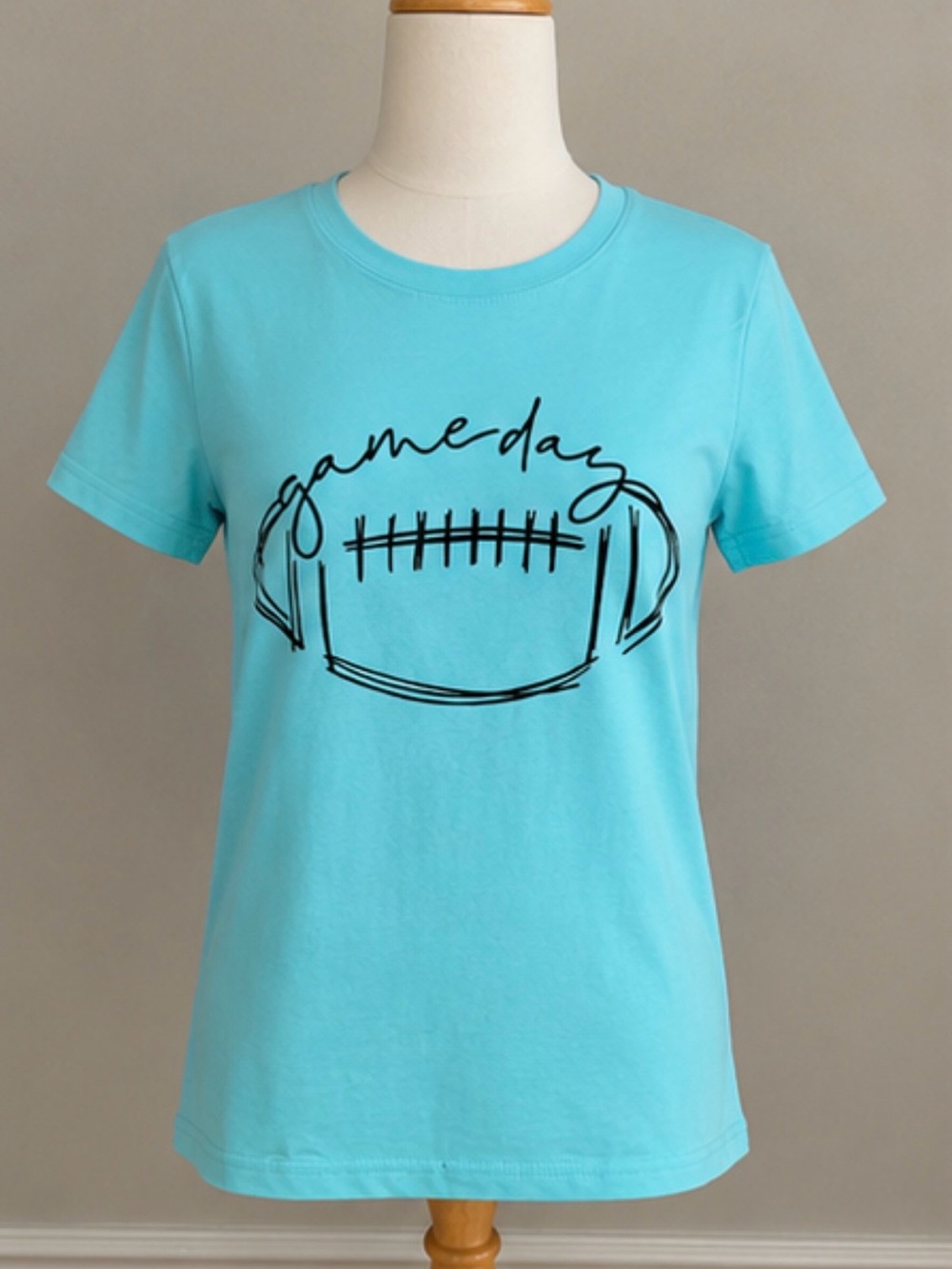 Blue 'Gameday' Football Graphic Tee